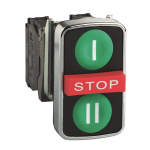 Schneider Dreifachdrucktast. XB4BA731327 