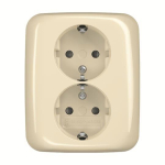 BJ SCHUKO  Doppelsteckdose  202 EUJB-212 