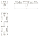 Unex Befestigung Trennwand Telekom 66840 