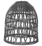 S&H Rattan-Lampenschirm 30x33cm    88190 
