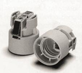 Vossloh Fassung E27 1-tlg weiß    108735 