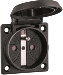 ABL Einbau-Steckdose schwarz     1662002 