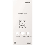 Merten Zentralplatte f.Rasier-    213619 