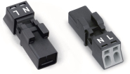 WAGO 890-212 Stecker,2-polig,schwarz 