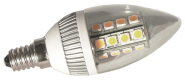 S&H LED-Kerzenlampe 27SMD 37x102mm 30292 