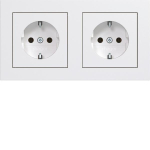 Hager Steckdose SCHUKO 2fach m WAS2123WM 
