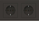 Hager Steckdose SCHUKO 2fach m WAS2123BM 