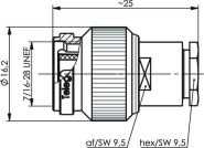 TEGA TNC-Kabelstecker G1(RG    100123608 