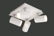 Trio Rondell 4xGU10 (ohne LM)  802430401 