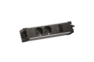 Bachmann STEP ALU 2xP40 1xUSB  BM0022990 