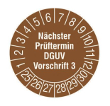 Cimco Prüfplakette 2025 braun     182642 