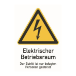 Cimco Warnschild Folie Blitz      182722 