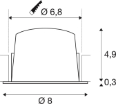 SLV NUMINOS DL S, Indoor LED     1003775 