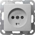GIRA 042226 Steckdose Dänisch Farbe alu 