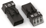 WAGO 890-213 Stecker,3-polig,schwarz 