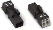 WAGO 890-212 Stecker,2-polig,schwarz 