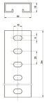Unex Schiene lichtgrau RAL7035      6050 