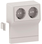 GGK Geräteträger Schuko 2fach mit  11960 