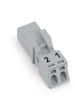 WAGO 890-252 Stecker,2-polig,grau 