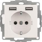Berker Steckdose SCHUKO/USB S.1 48031909 