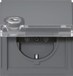 GIRA 456967 SCHUKO-Steckdose Klappdeckel 