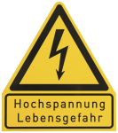 DEHN WuH-Schild "Hochspannung  WHS HS LG 