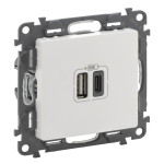 Legrand 753106 USB-A+C 2-fach Lade- 