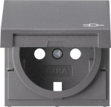 GIRA 092228 Abdeckung SCHUKO Klappdeckel 