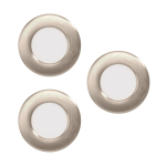 EGLO SET 3xEinbauspot D:85 Nickel  99141 