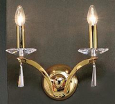 BRUM Wandleuchte Stella vergoldet 800592 