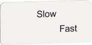 ABB Texteinlage "Slow" / "Fast" MA6-1176 