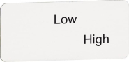 ABB Texteinlage "Low" / "High"  MA6-1175 