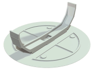 OBO UV 80 FD Federdeckel UP Ø95mm PS 