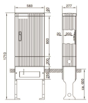 Hager Verteilersäule leer         ZAL175 