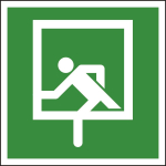 HEIN 37474 Rettungszeichen Notausstieg 