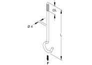 Kleinhuis Deckenhaken Holzgewinde  21/50 
