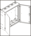 ABN Wandgehäuse geerdet IP55 BxHxT NT47E 