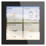 MDT GTS-04TS.01S KNX Glas Touch Smart 