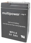Multipower Bleiakku 6V 5Ah MP5-6   MP5-6 