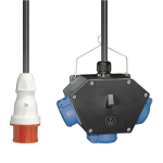 Walther Gummi X-BoxX 16A 3Schuko 64X0002 