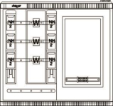 Hager Wandler-u.Messschrank    ZAW102AM2 