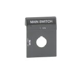 ABB Textschild schwarz f.OH1_ u OPBS1EN1 