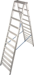 Krause Stufen-Doppelleiter Alu 2x12 
