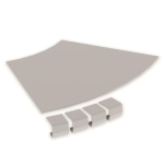 Abdeckung Bogen 45  halogenfrei grau 300 