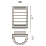 PIL NIKKO+ 21/G 1X60W ANTHRAC   002012 
