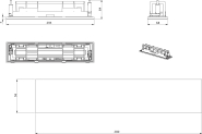 RP Einbaurahmen ABS weiß       KSE-MB-SI 