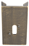 ALBE Eckbock eckig Alu braun-     651006 