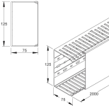 Kleinhuis VKD-Kanal 75X125      VKD75125 