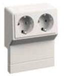 GGK Geräteträger Schuko 2fach mit   1935 