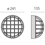 PIL EKO 21/GRILL E27 750 NERO   300485 